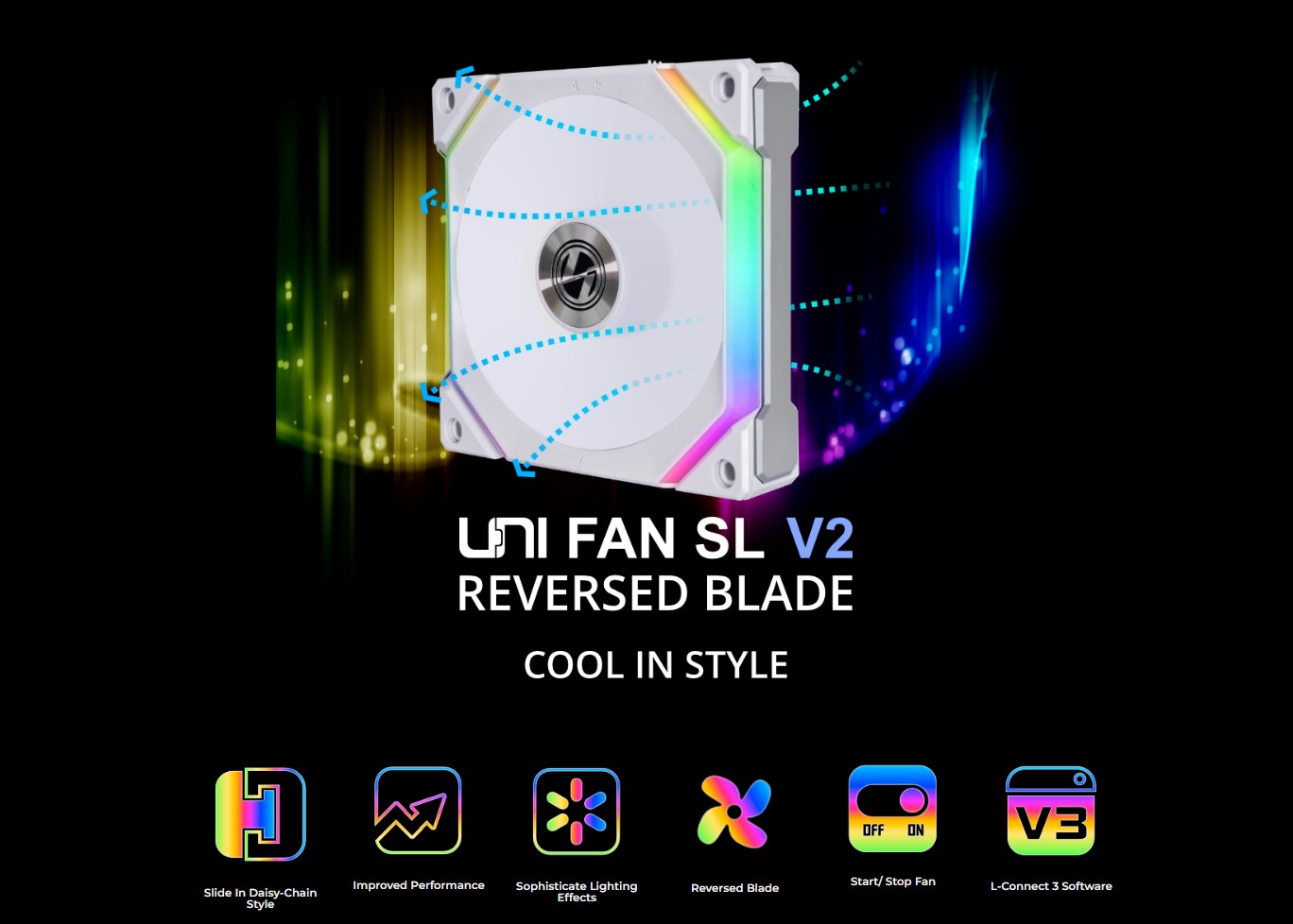UNI FAN SL V2 REVERSE BLADE ※終息品｜LIAN LI｜株式会社アユート PC